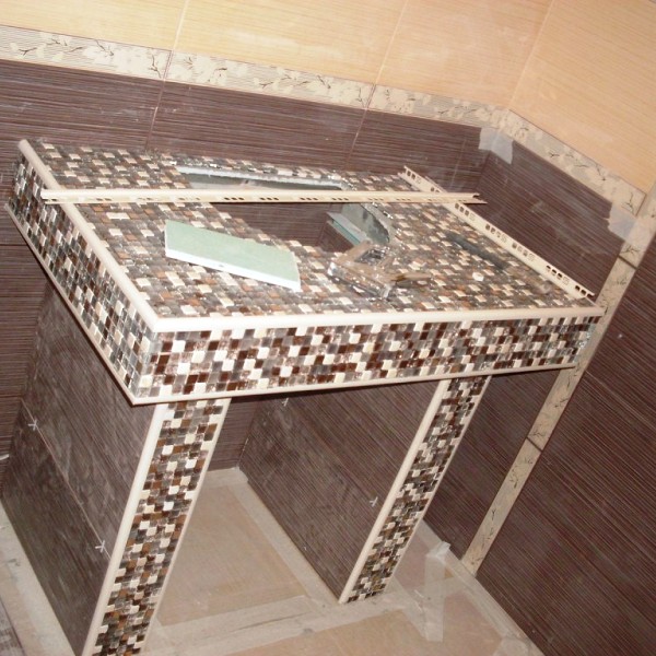 отделка ванной комнаты мозаикой